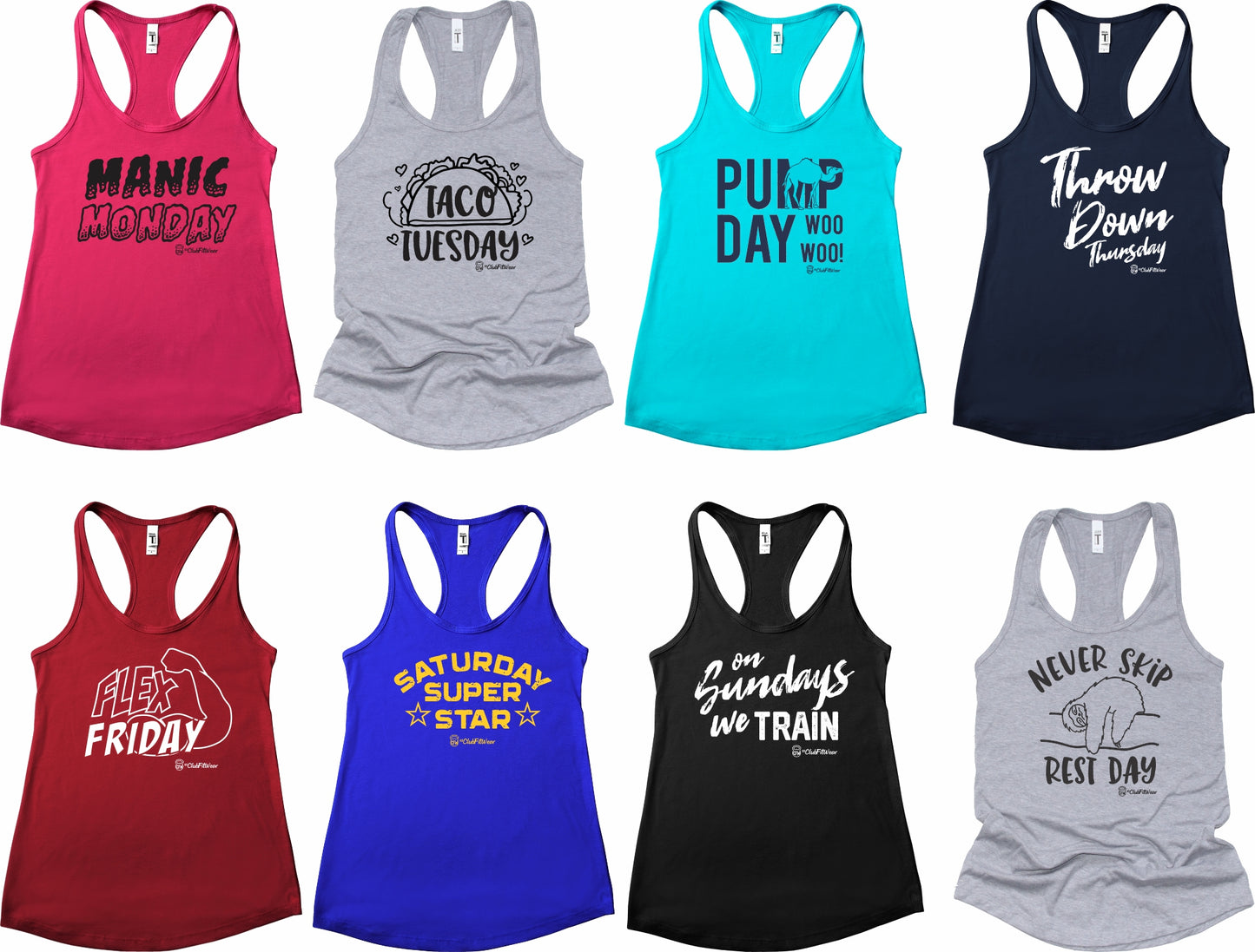 Days of the Week Tank/Tee (Second Week) Pick your Day!