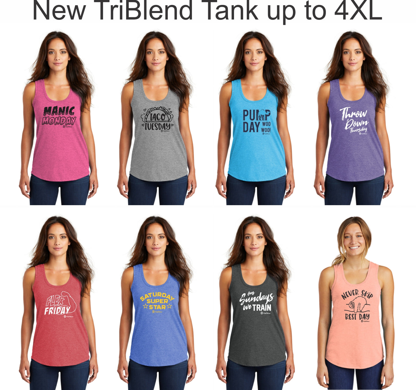 The Second Complete Week Collection - Premium TriBlend Tank(XS-4XL)