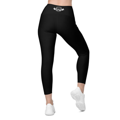 Black CFW Logo - Leggings with pockets