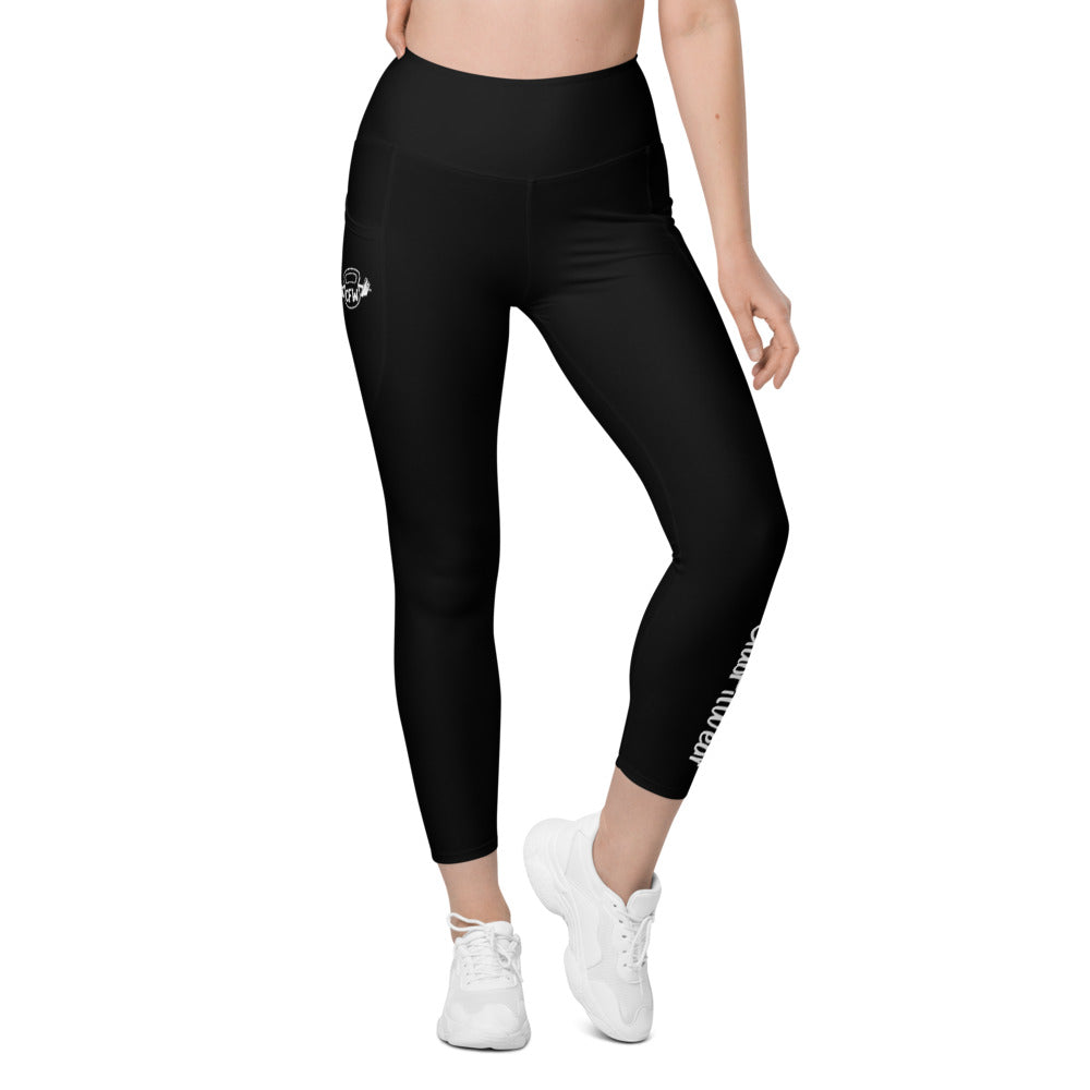 Black CFW Logo - Leggings with pockets