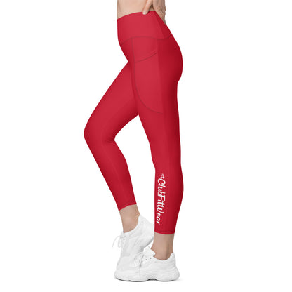 Red CFW Logo - Leggings with pockets