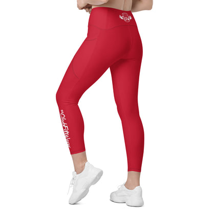 Red CFW Logo - Leggings with pockets