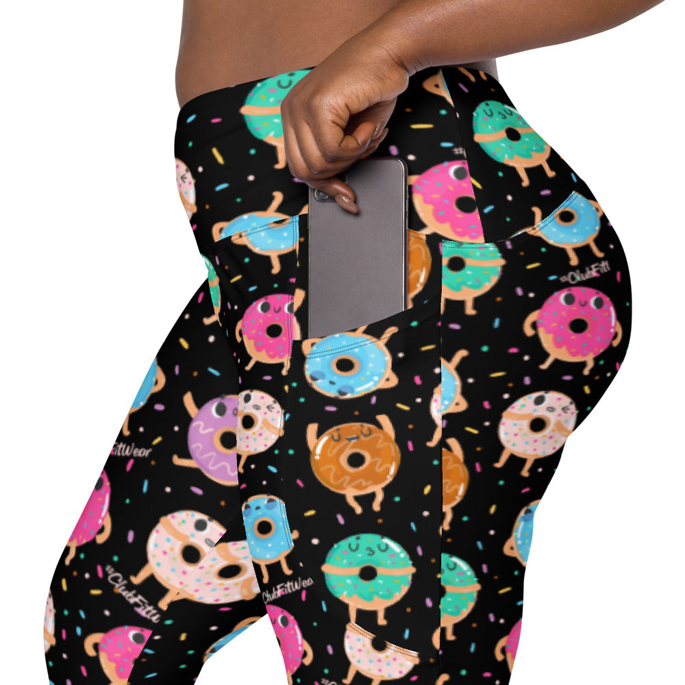 Donut Ever Give Up - Leggings with pockets