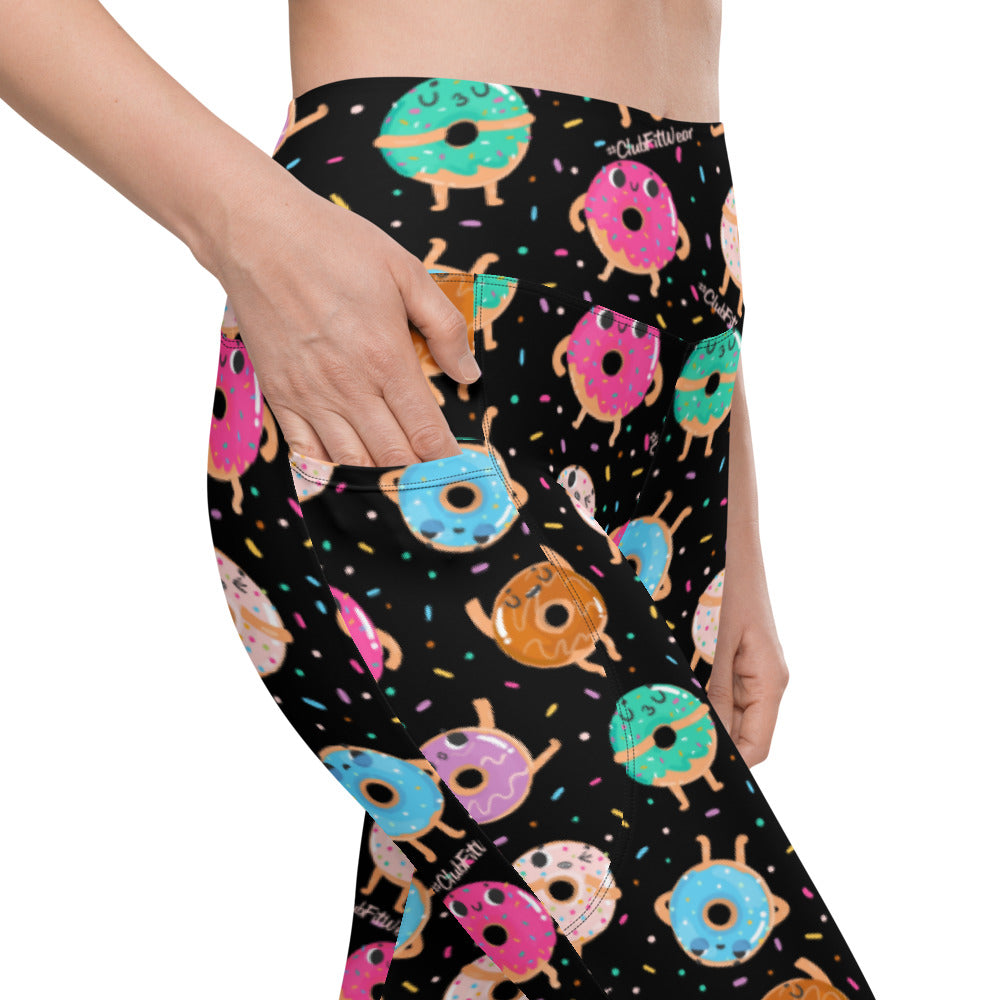 Donut Ever Give Up - Leggings with pockets