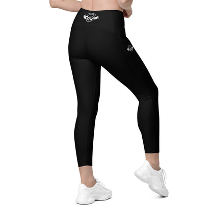 Black CFW Logo - Leggings with pockets