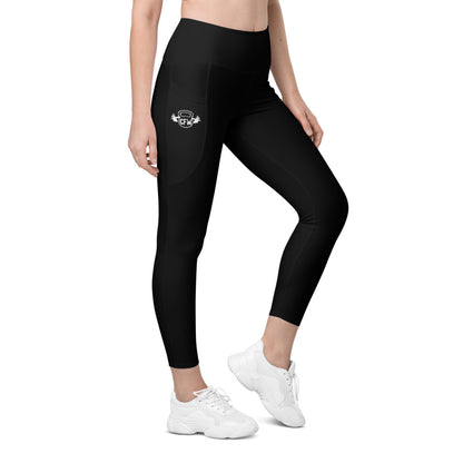 Black CFW Logo - Leggings with pockets