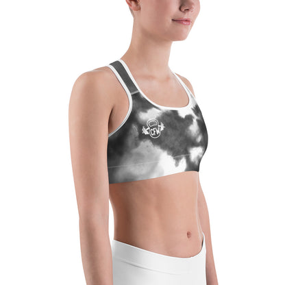 CFW Black Watercolor - Sports bra