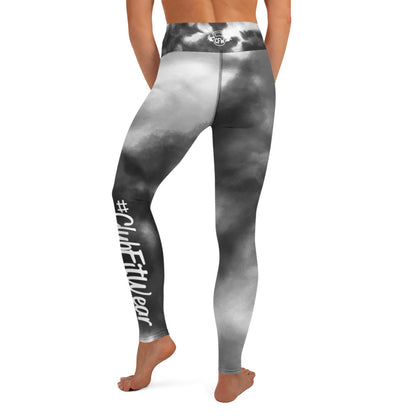 Black Watercolor CFW Logo - Yoga Leggings