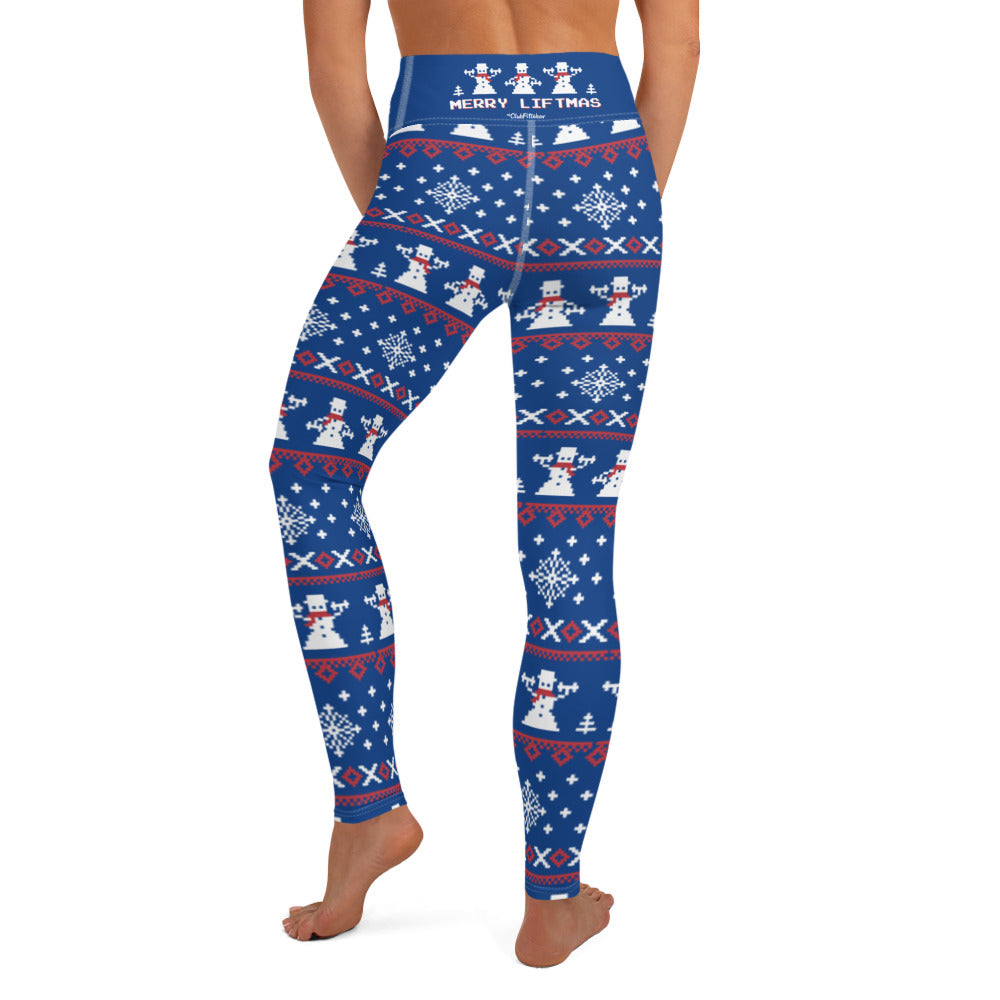 Merry Liftmas Snowmen - Yoga Leggings