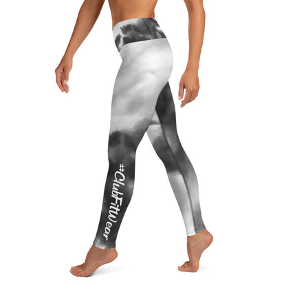 Black Watercolor CFW Logo - Yoga Leggings