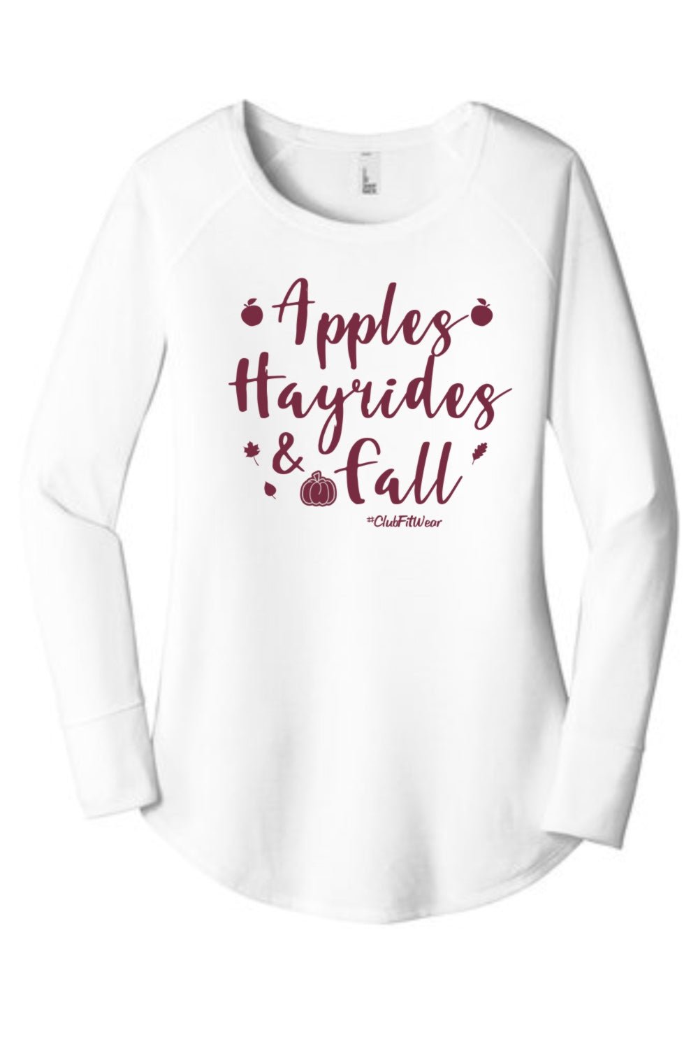 Apples Hayrides and Fall - Long Sleeve Tunic