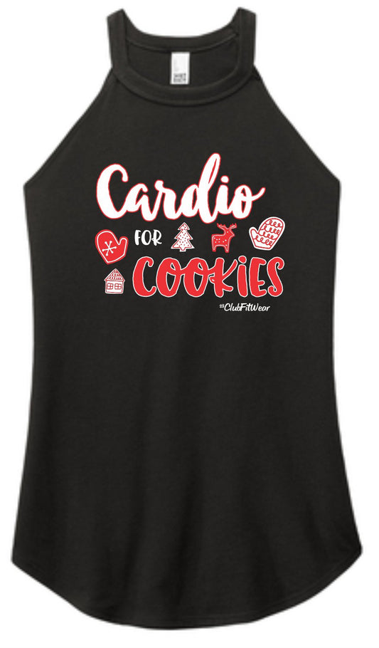 Cardio for Cookies - High Neck Rocker Tank