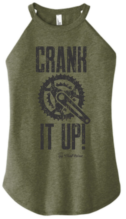 Crank it Up - High Neck Rocker Tank