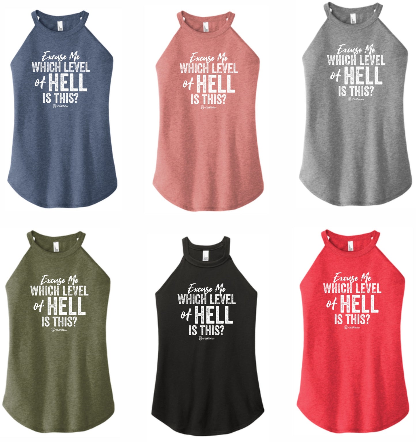 Excuse Me Which Level of Hell is this? - High Neck Rocker Tank