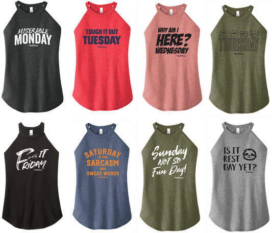 F This Week Collection ( Third Week) - High Neck Rocker Tank