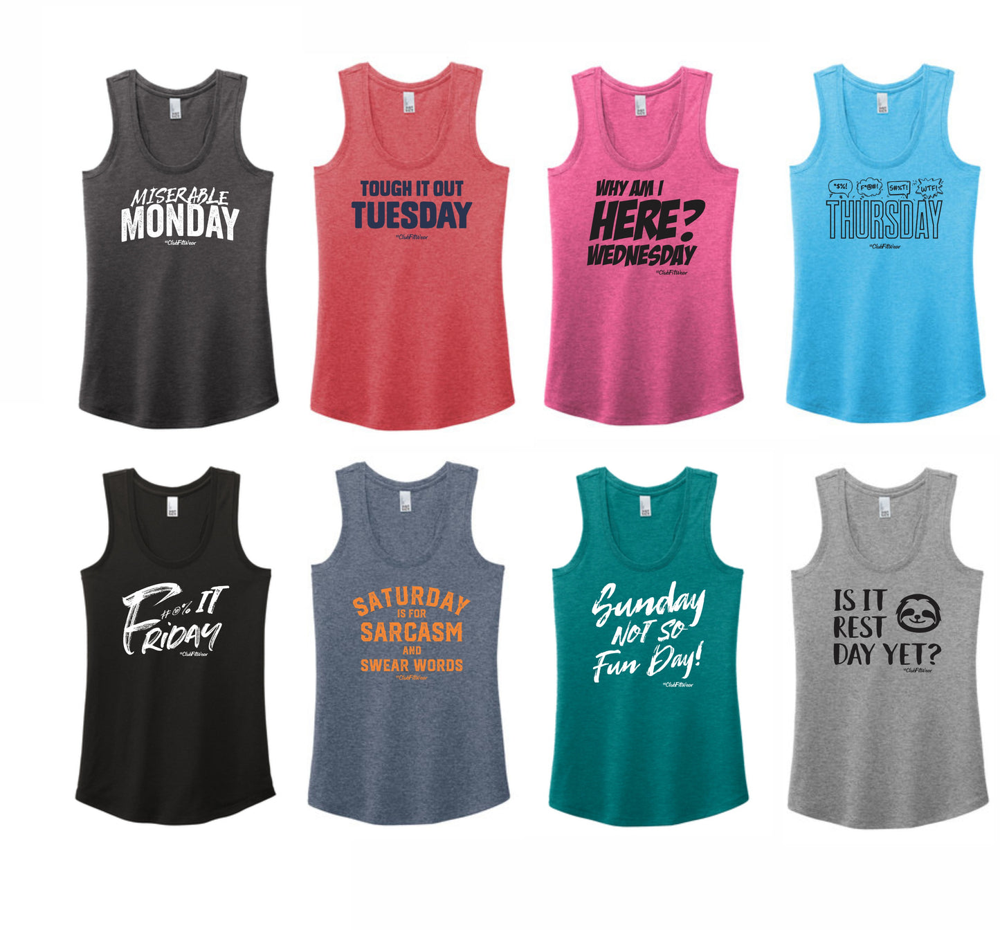 F This Week Collection (Third Week) - Premium TriBlend Racerback Tanks (XS-4XL)