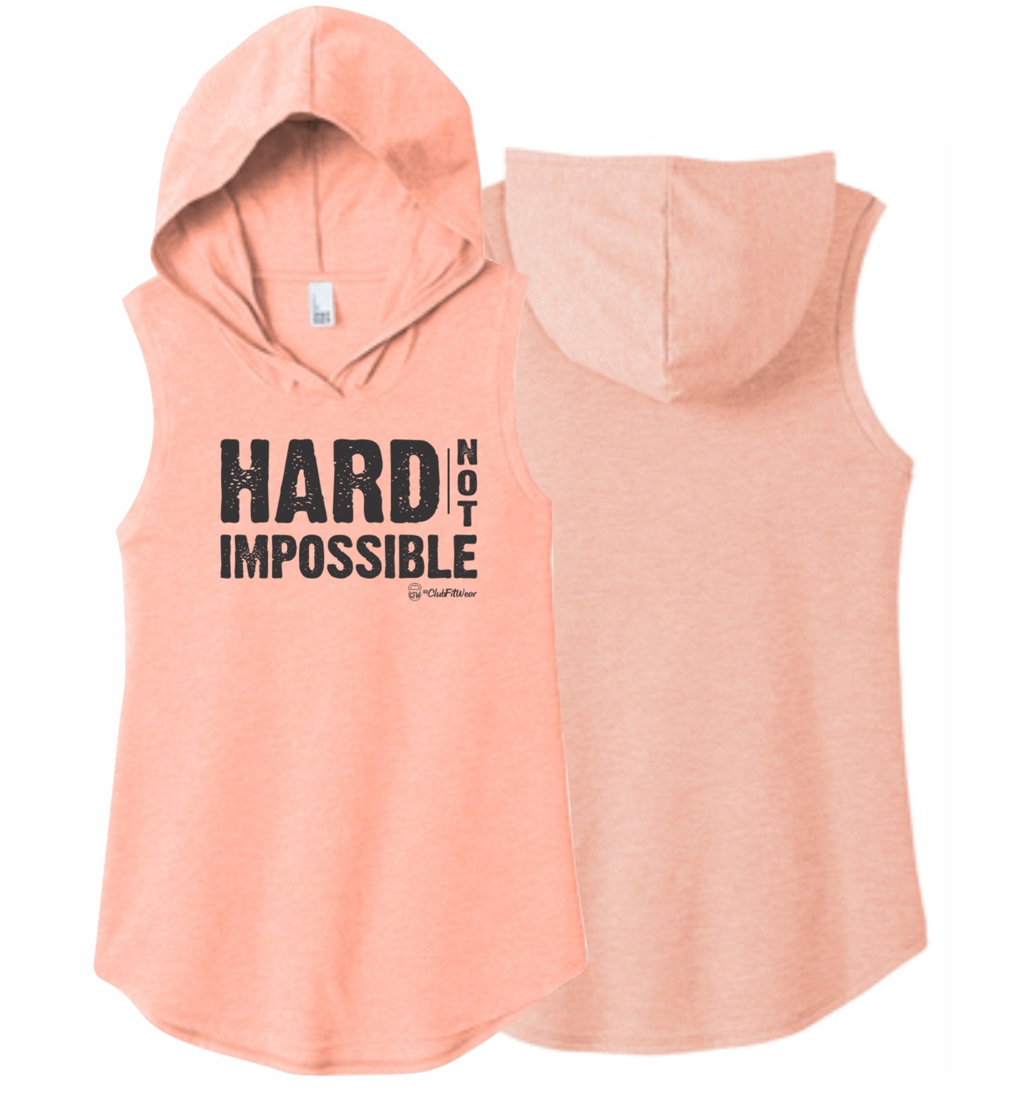 Hard not Impossible - Sleeveless Hoodie