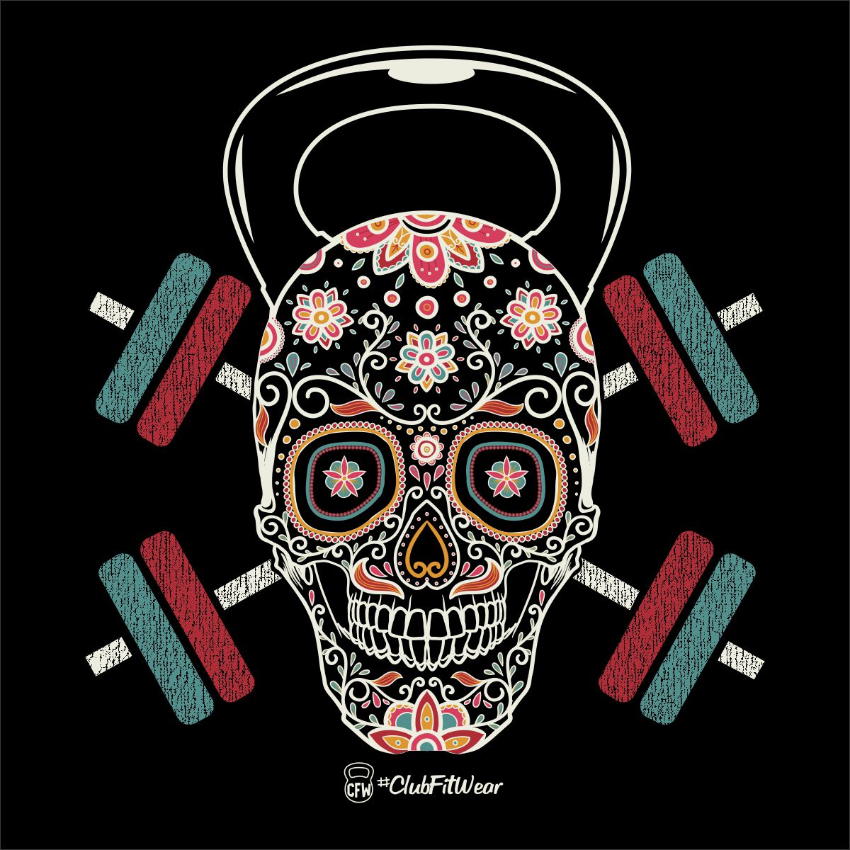 KB Sugar Skull - (Digital Print)