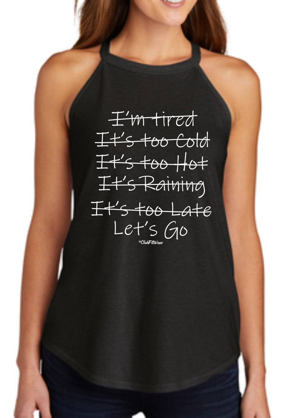 Let's Go - High Neck Rocker Tank