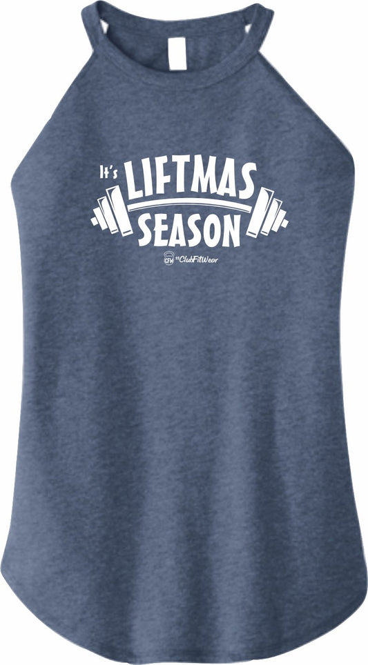 It's Liftmas Season - High Neck Rocker Tank