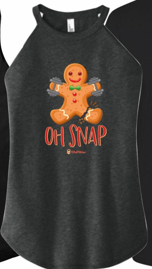 Oh Snap (Digital Print) - High Neck Rocker Tank