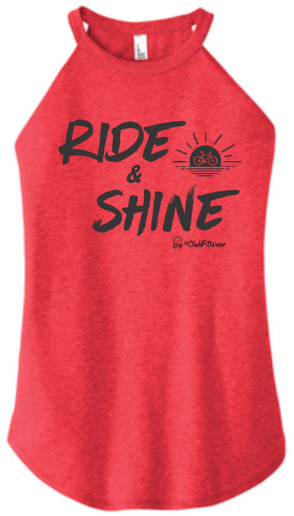Ride & Shine - High Neck Rocker Tank