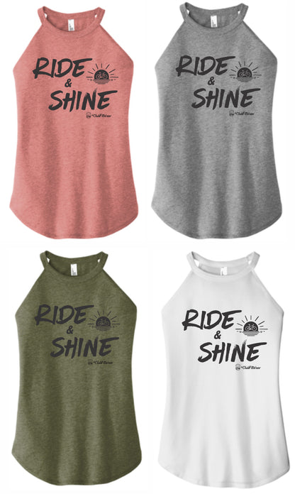 Ride & Shine - High Neck Rocker Tank