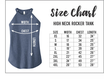 Let's Get Jacked (Digital Print) - High Neck Rocker Tank